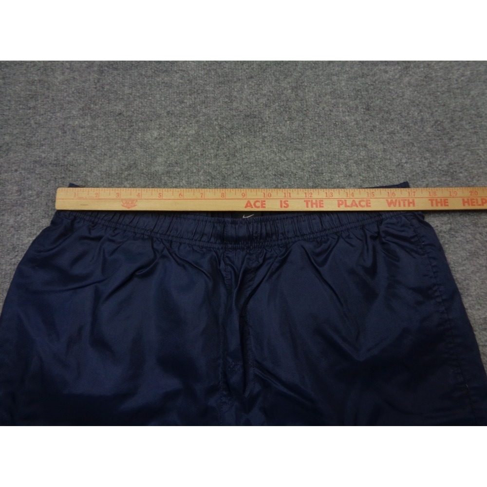 Vtg Nike Track Windbreaker Pants Mens L Blue Cargo Baggy Wide Leg Zip Lined Y2K - Picture 13 of 16